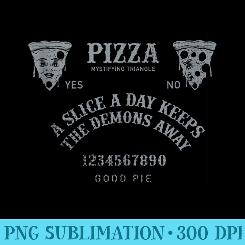 Kawaii Pizza Ouija Goth Occult Satan Grunge Egirl Tarot - PNG Graphics Download - Add a Festive Touch to Every Day