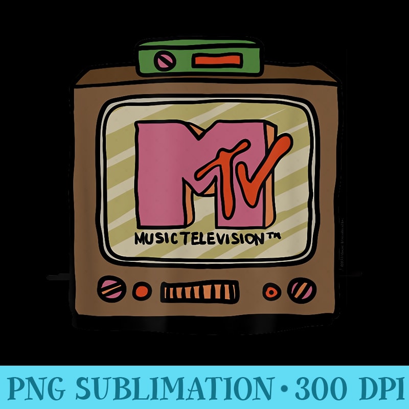 MTV Logo Retro TV Illustration - PNG Graphics Download | Inspire Uplift