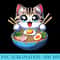 Kawaii Cat Anime Japanese Manga Cat Ramen Aesthetic - PNG Download Website - Quick And Seamless Download Process