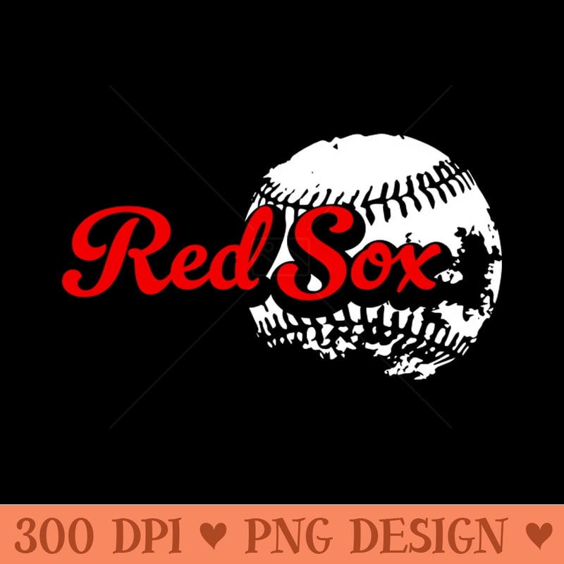 Red Sox Baseball - Unique PNG Artwork - Spice Up Your Sublimation Projects