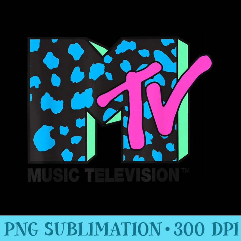 MTV Leopard Print Logo - Sublimation printables PNG download | Inspire ...