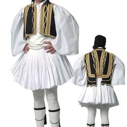 Greek traditional costume EVZONAS men handmade