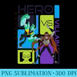 cn ben 10 hero vs villain panels - high quality png files - lifetime access to purchased files