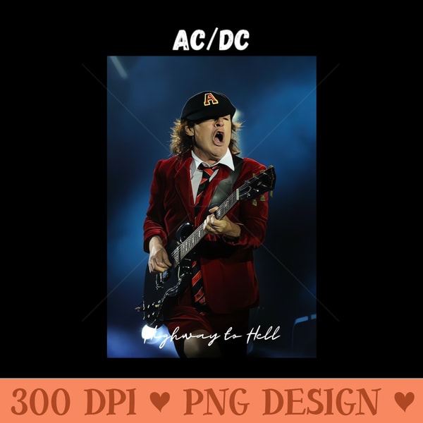 ACDC band PNG, ACDC logo PNG - Sublimation clipart PNG | Inspire Uplift