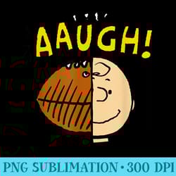 peanuts - charlie brown half football head - unique png artwork