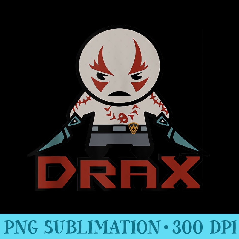 Marvel Drax Kawaii Logo Portrait - PNG Download Website | Inspire Uplift