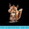Funny Cute Chipmunk Drink Coffee For Chipmunk Lover - High Resolution PNG Designs - Unleash Your Creativity