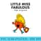 Mr. Men Little Miss Fabulous - PNG Download Transparent Background - Limited Edition And Exclusive Designs