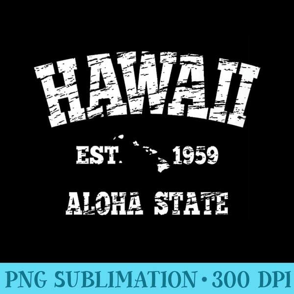 Aloha State Graphic Vintage Islands - PNG Download Resource - Bring Your Designs to Life