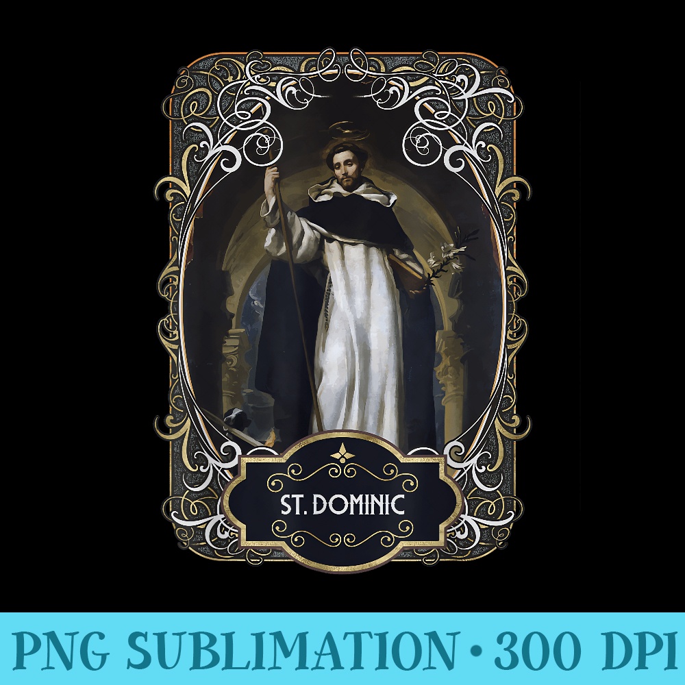 St. Dominic de Guzman Catholic Saint - Shirt Mockup Download - Lifetime Access To Purchased Files