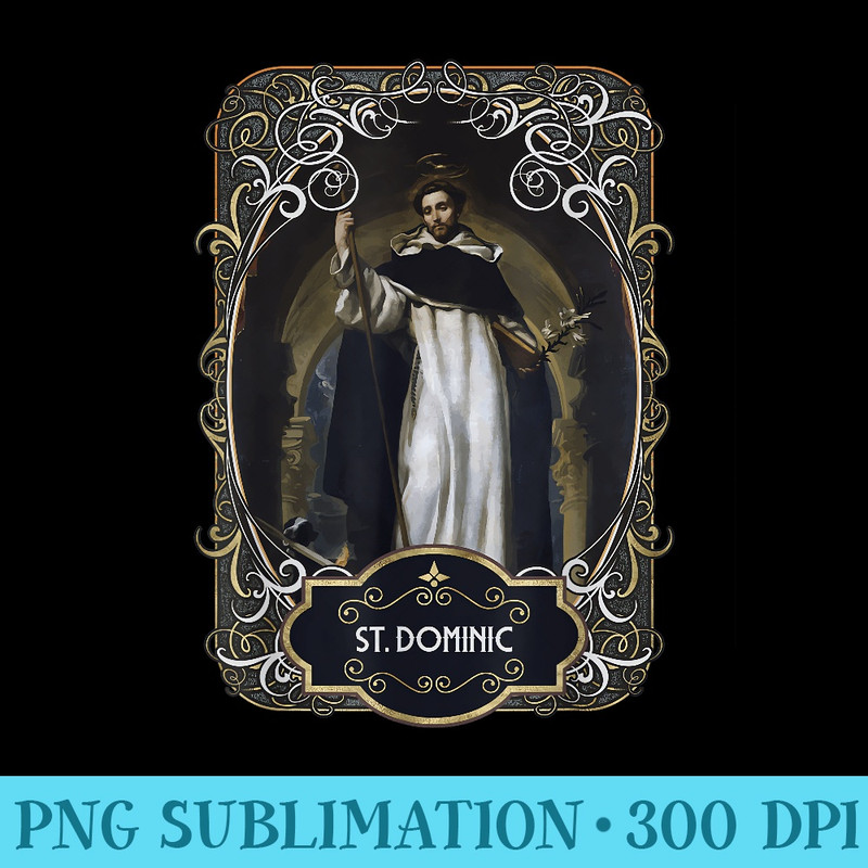 St. Dominic de Guzman Catholic Saint - Shirt Mockup Download - Lifetime Access To Purchased Files