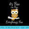 Its Fine Im Fine Everythings Fine Owl Coffee Lovers - PNG Download Icon - Add a Festive Touch to Every Day