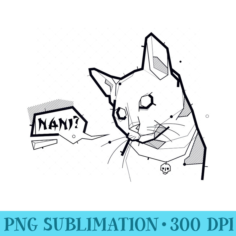 Cat Nani What Animal Spiritual Esoteric Line Art Premium - PNG Download Source - High Resolution And Print-Ready Designs