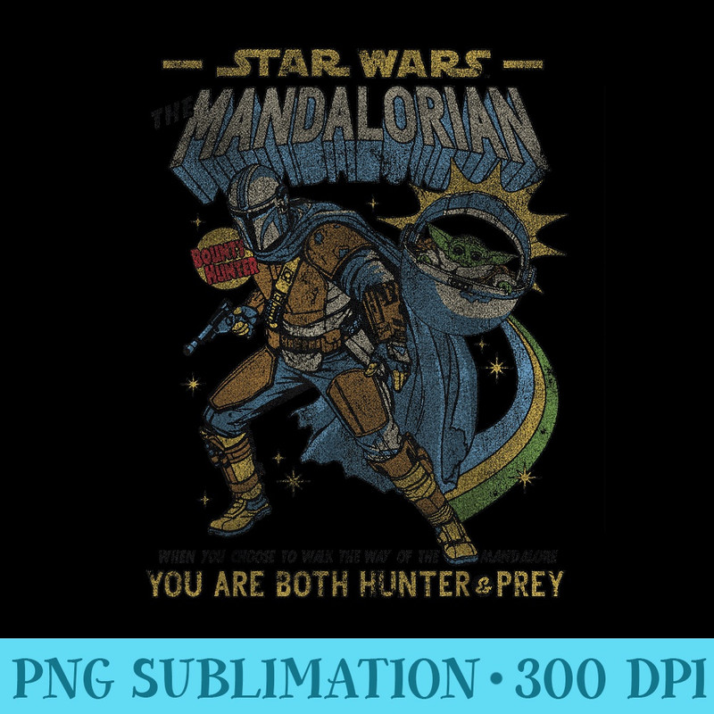 Star Wars Mandalorian Comic Poster - PNG Picture Download - Spice Up Your Sublimation Projects