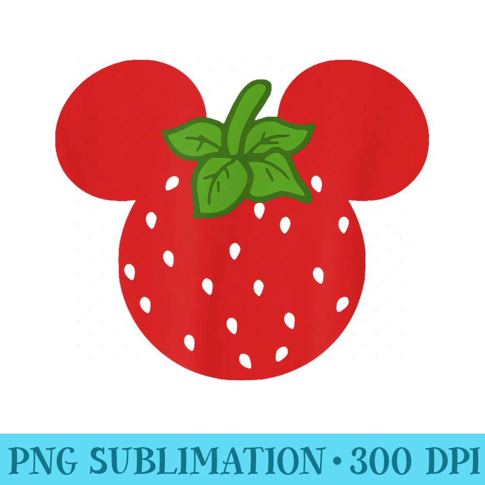 Disney Mickey Mouse Strawberry Head - PNG Clipart Download - Transform Your Sublimation Creations