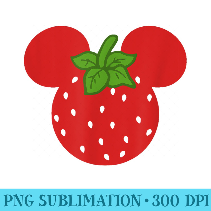 Disney Mickey Mouse Strawberry Head - PNG Clipart Download - Transform Your Sublimation Creations