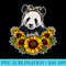 Cute Love Panda Sunflower Decor Panda - PNG Picture Gallery Download - Unique And Exclusive Designs