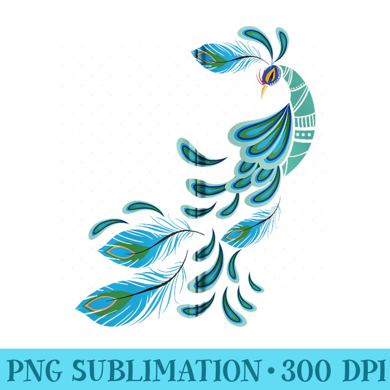 Blue Peacock Print Teal Feathers Clothes I Peacock - PNG Download Collection - Add a Festive Touch to Every Day