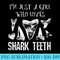 Im Just A Girl Who Loves Shark th Fossil Tooth Hunting - PNG File Download - Instantly Transform Your Sublimation Projects