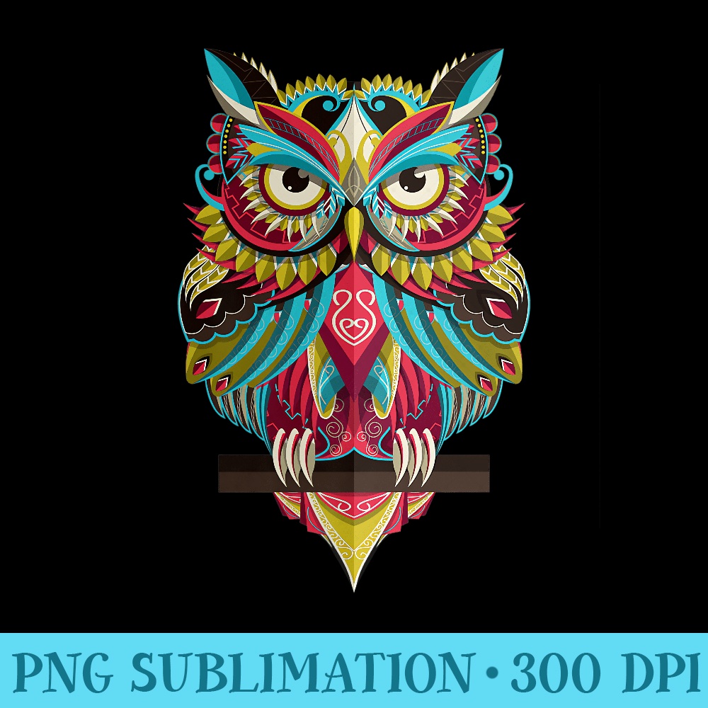 Cool Owl Graphic s Cute Graphic Design Illustration Owl Premium - PNG Download Icon - Transform Your Sublimation Creations