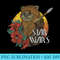 Star Wars Ewok Floral Circle Portrait - PNG Download Library - Fashionable and Fearless