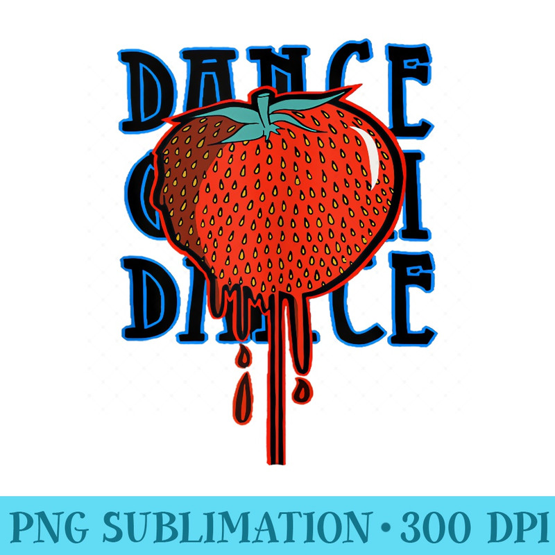Mens Dance Gavin Dance Strawberry Graphic Design - Download Shirt PNG - Transform Your Sublimation Creations
