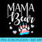 Mama Bear Mom Protect Trans LGBTQ Pride Ally Flag - Digital PNG Artwork - Unleash Your Inner Rebellion