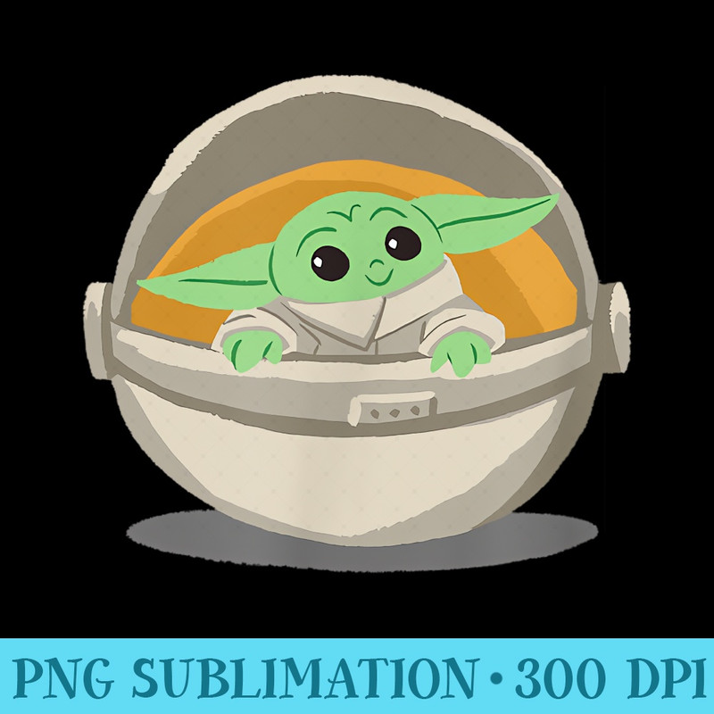 Amazon Essentials Mens Mandalorian The Child Grogu Pram T, Dark Blue, Small - Shirt Vector Illustration - Perfect for Sublimation Art