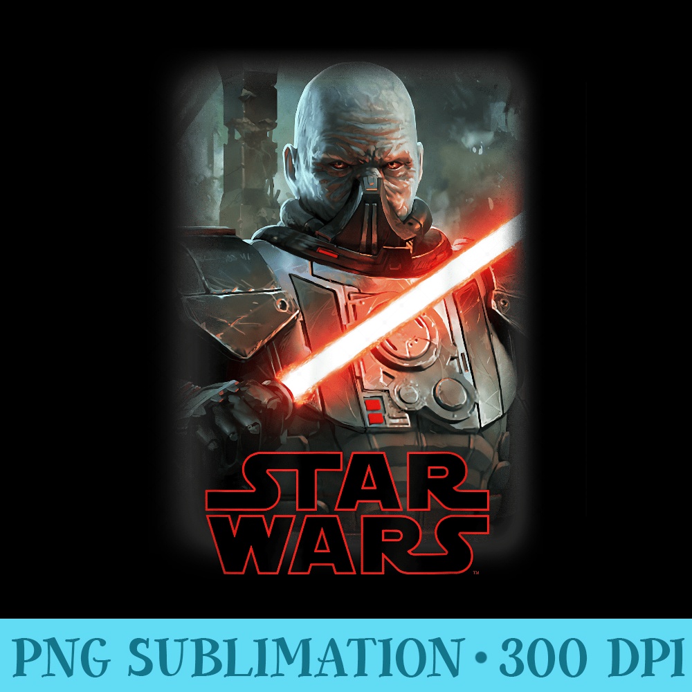 Star Wars Darth Malgus Lightsaber Portrait Logo - PNG Download - Limited Edition And Exclusive Designs