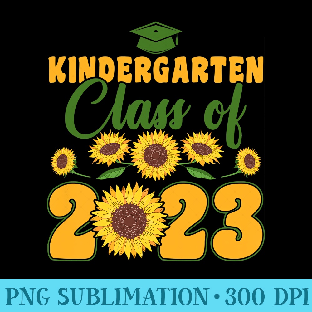 Unicorn Kindergarten Class Of 2023 Kindergarten Graduation Premium - Shirt Artwork Download - Vibrant and Eye-Catching Typography