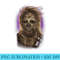 Star Wars Chewbacca Windswept Portrait - PNG Download Artwork - Perfect for Personalization