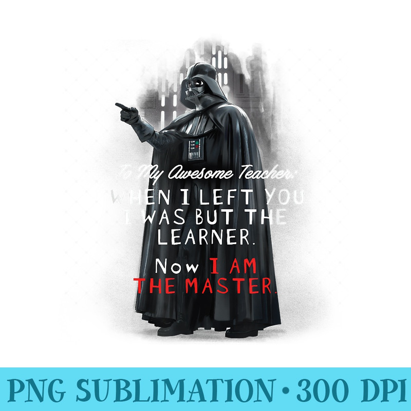 Star Wars Darth Vader Teacher Appreciation - PNG Download Source - Fashionable and Fearless