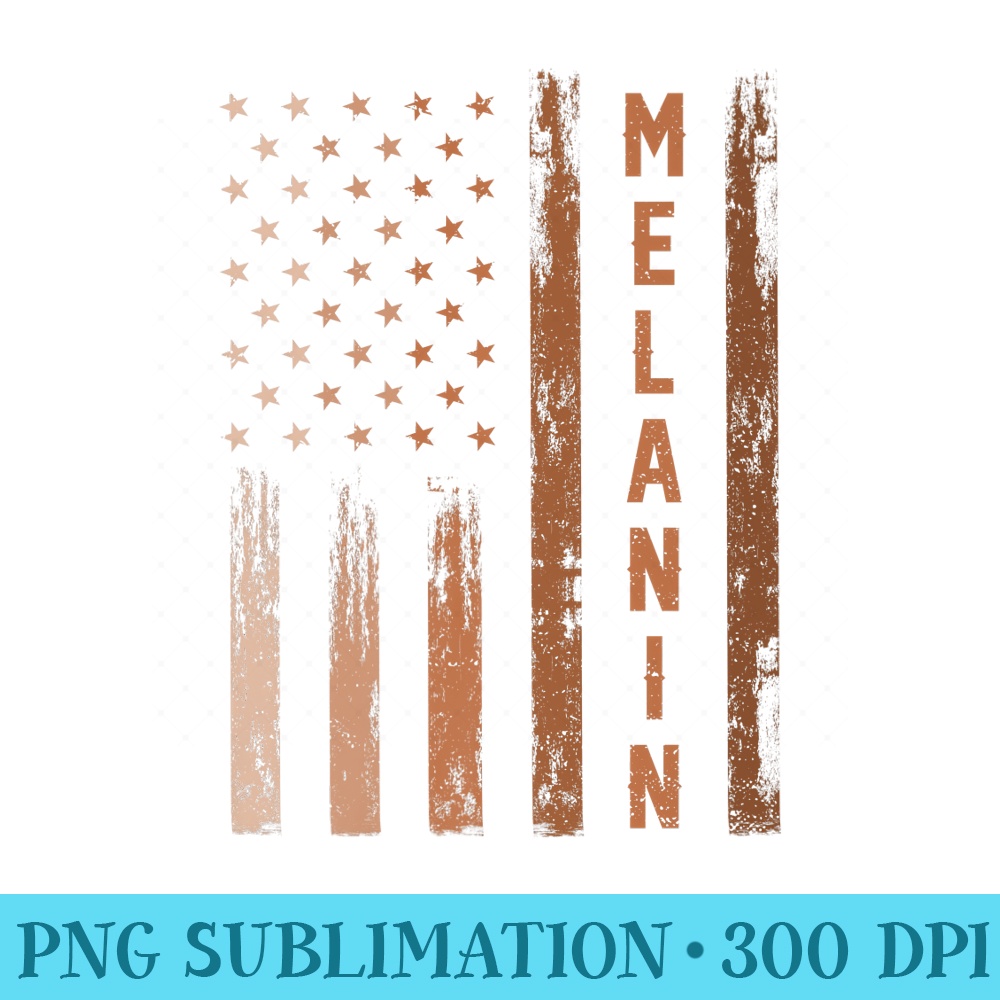 African American Flag Melanin Juneteenth Black History Month Premium - PNG Download - Perfect for Sublimation Mastery