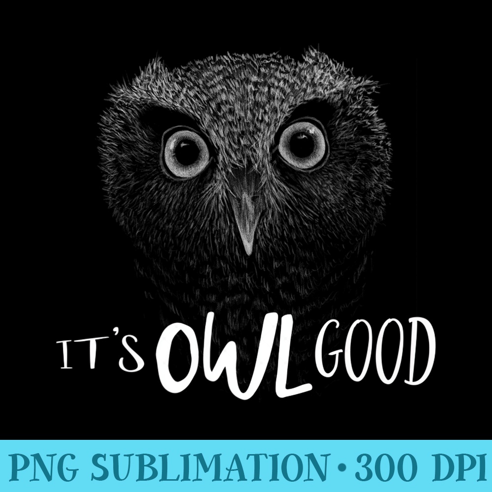 Owl Drawing Optimism Owly Pun Its Owl Good Premium - PNG Picture Download - Instant Access To Downloadable Files