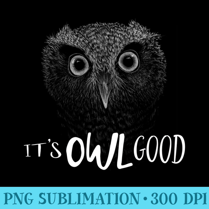 Owl Drawing Optimism Owly Pun Its Owl Good Premium - PNG Picture Download - Instant Access To Downloadable Files