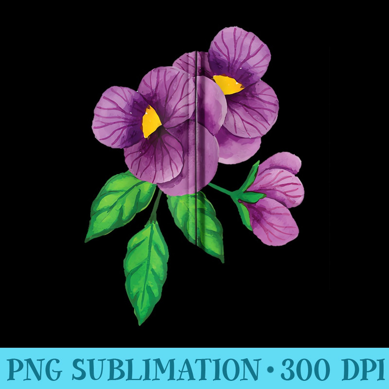 Vintage Pansies Flowers Gardening Pansy Lover - Sublimation printables PNG download - Trendsetting And Modern Collections