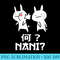 Womens Japanese Anime Manga Funny Nani Rabbit Slap Funny Nani - PNG Graphics Download - Vibrant and Eye-Catching Typography