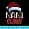 Nani Claus Santa Family Matching Christmas Pajamas - PNG Download - Revolutionize Your Designs