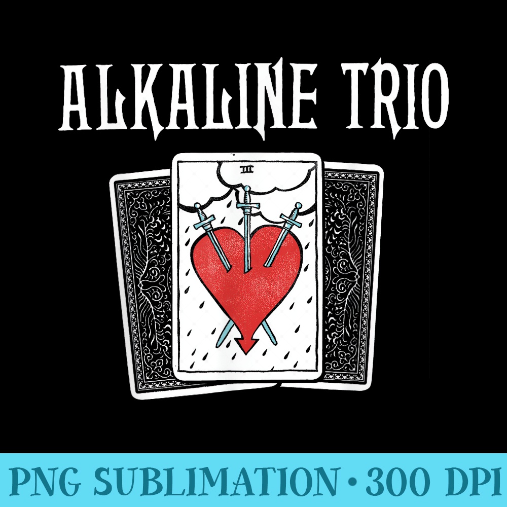 Alkaline Trio Official Merchandise Tarot Card - PNG Graphics Download - Stunning Sublimation Graphics