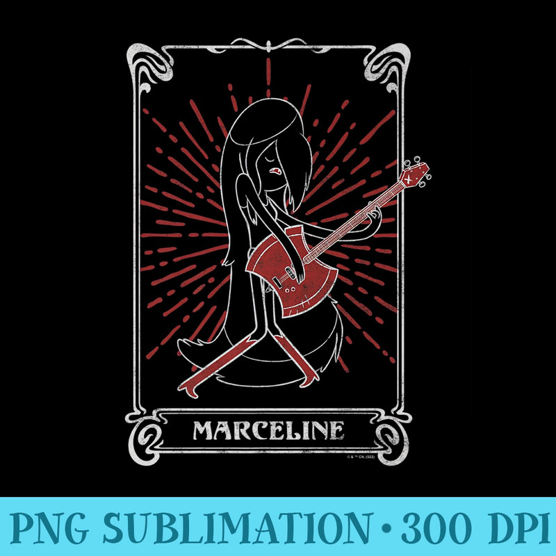 Adventure Time Halloween Marceline Tarot Card Premium - Shirt Image Download - Create with Confidence