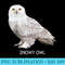Snowy Owl Bird Lover - PNG Download Design - Bring Your Designs to Life