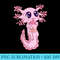 Bubble Boba Tea T Women Girls, Kawaii Anime Axolotl - Free Transparent PNG Download - Bring Your Designs to Life