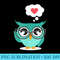 Owl Heart Owl Owl Lover Owl Teacher Owl Themed - Free PNG Download - Bold & Eye-catching