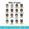 Types of Owls Collection For Cute Owl Lover - Shirt Print PNG - Boost Your Success with this Inspirational PNG Download