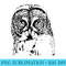 Minimalist Great Grey Owl - High Quality PNG Files - Trendsetting And Modern Collections