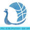 Peacock Basketball Vintage - PNG Download Resource - Unlock Vibrant Sublimation Designs