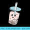 Boba Tea, Bubble Tea Cute Kawaii Milk Tea Lover Pocket - Shirt Image Download - Lifetime Access To Purchased Files