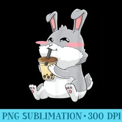 bunny rabbit boba bubble tea anime kawaii cute - png clipart download