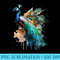 Peacocks Peacock Lover Quote Bird Animal Colorful Splash - PNG Download Vector - Unleash Your Inner Rebellion