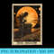 Vintage Tarot Card The Moon - Sublimation backgrounds PNG - Quick And Seamless Download Process